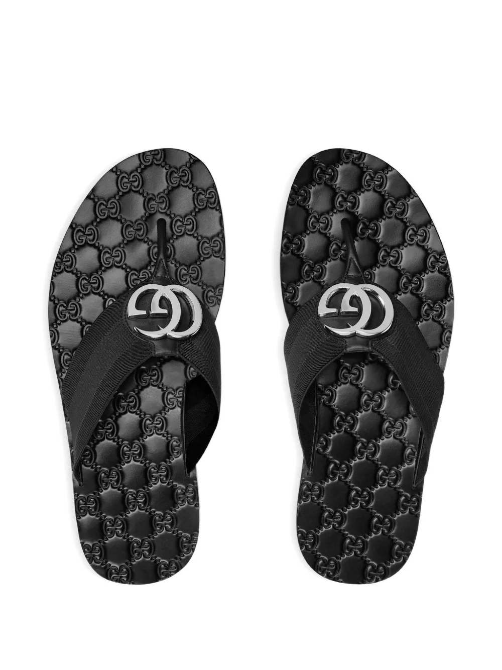 Gucci Riviera sandalen met string Zwart