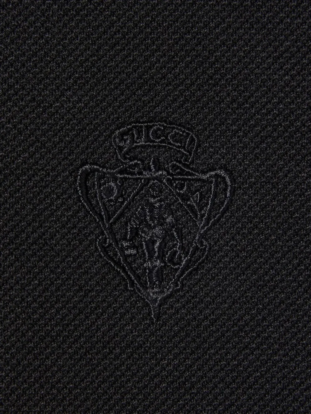 Gucci Poloshirt met geborduurd detail Zwart