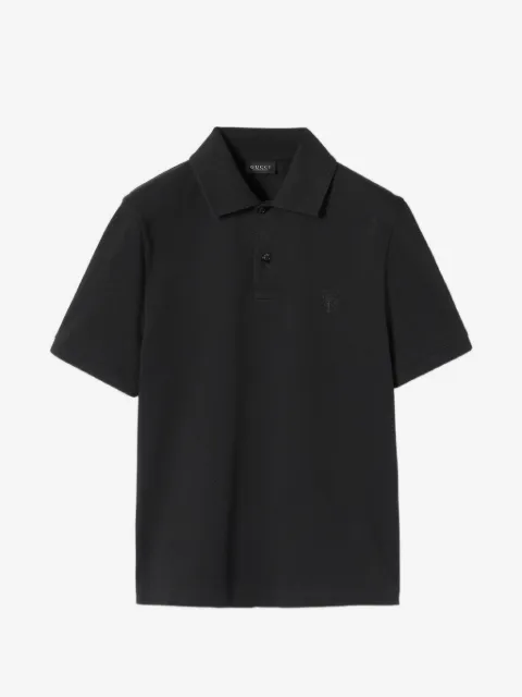 Gucci embroidery-detail polo shirt