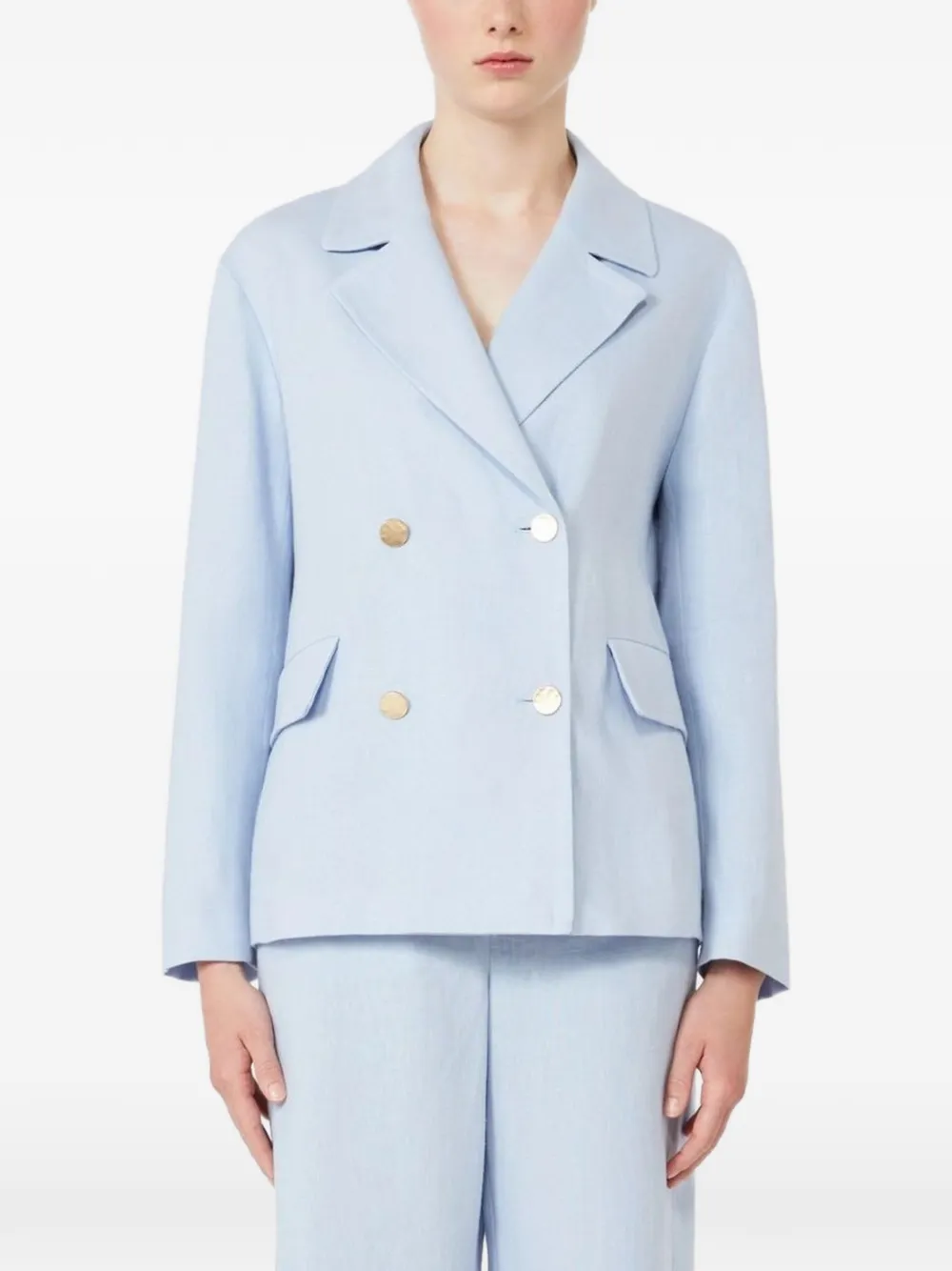  's Max Mara Double-breasted Blazer - Blue 