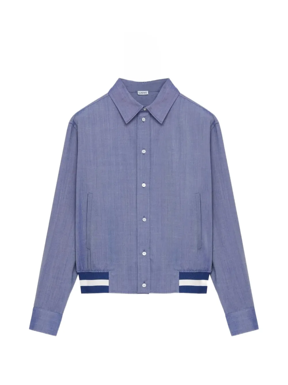 LOEWE logo bomber jacket - Blu