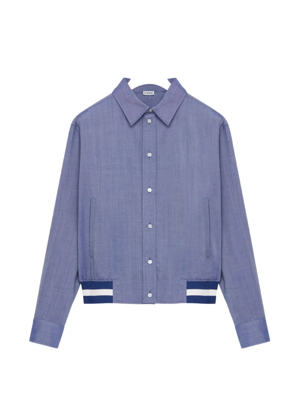 LOEWE logo bomber jacket - Blu
