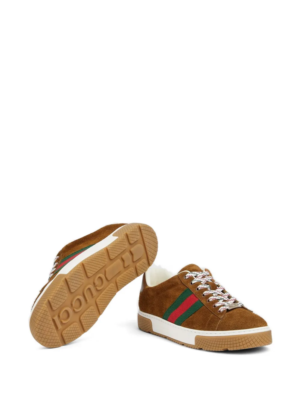 Gucci Ace sneakers met webdetail Bruin