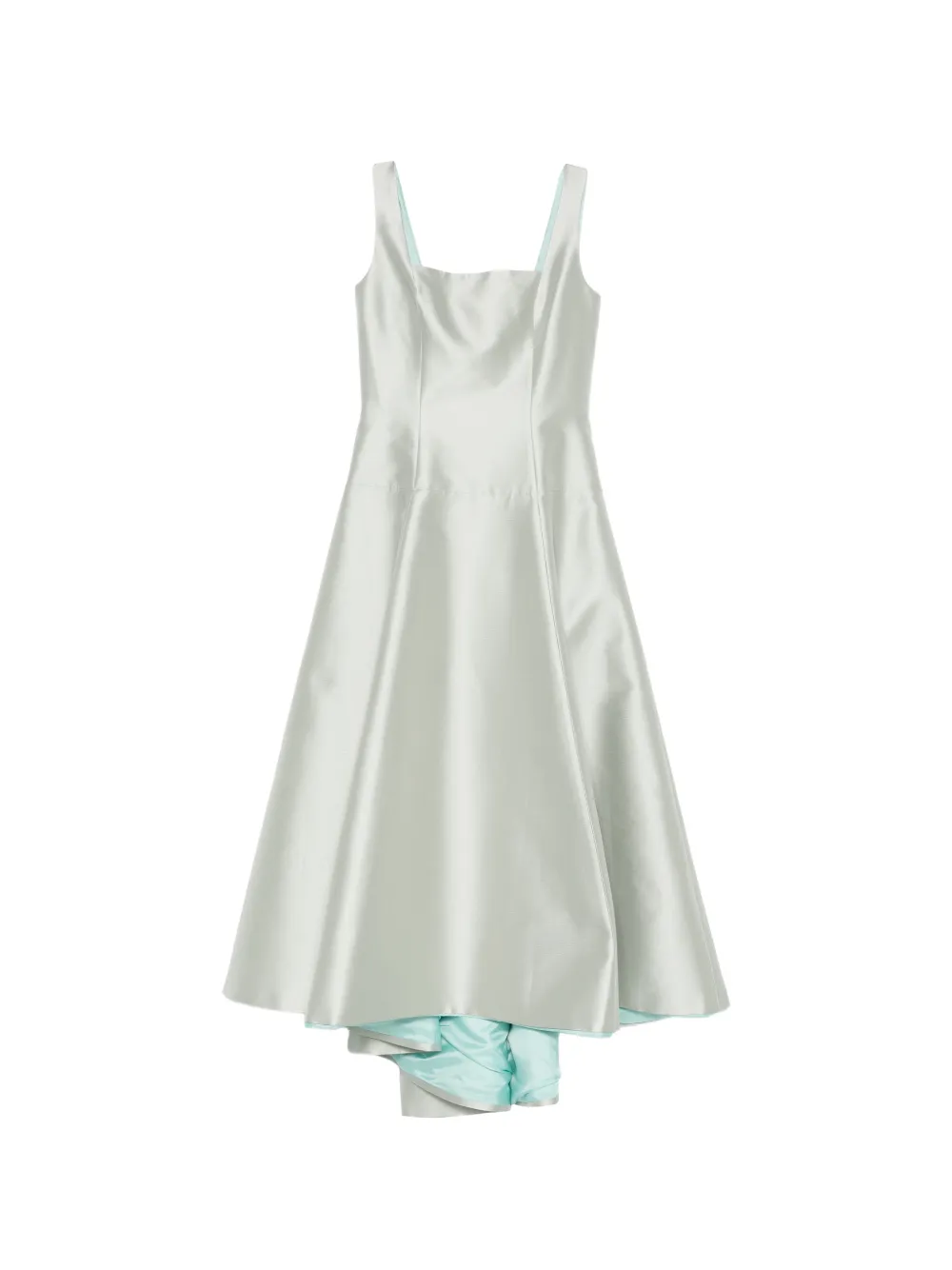 Fely Campo square-neck midi dress - Verde