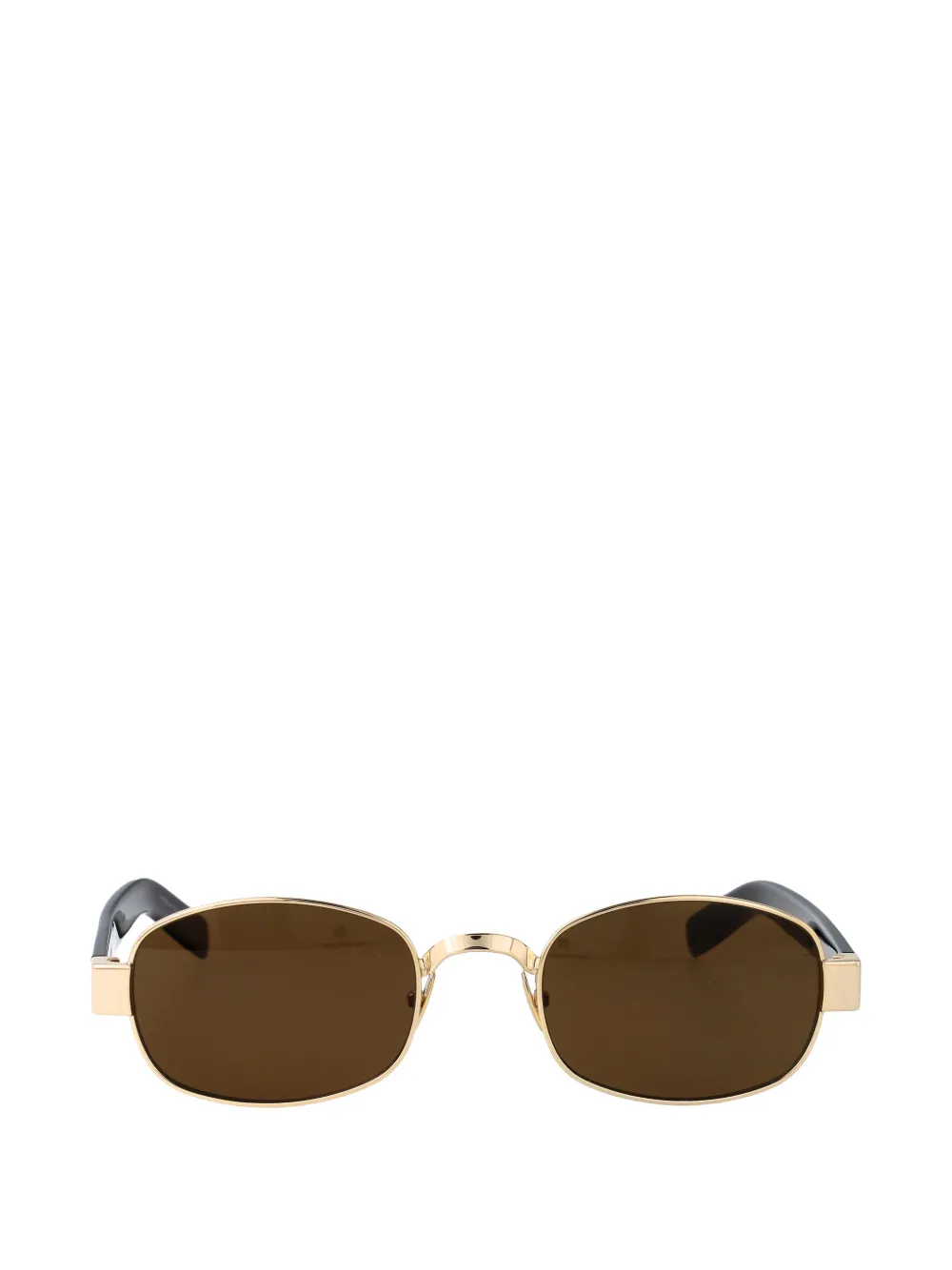Saint Laurent Oval-frame Sunglasses In Gold
