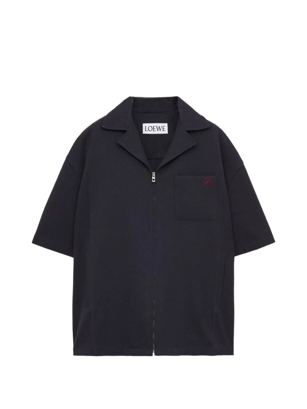 LOEWE logo-embroidered shirt - Blu
