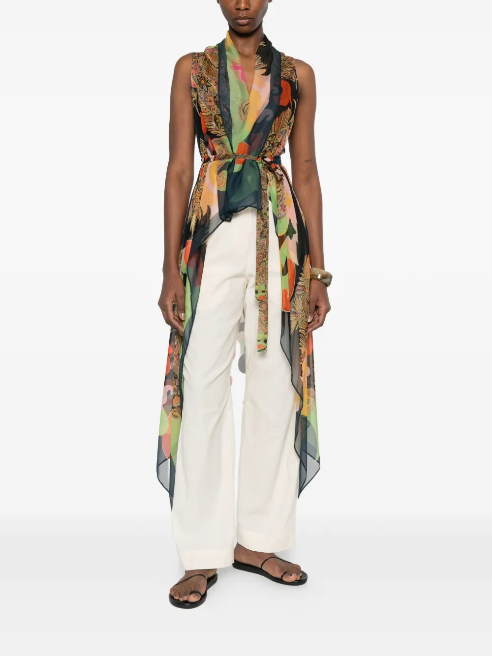  Etro Paisley-print Coat - Blue 