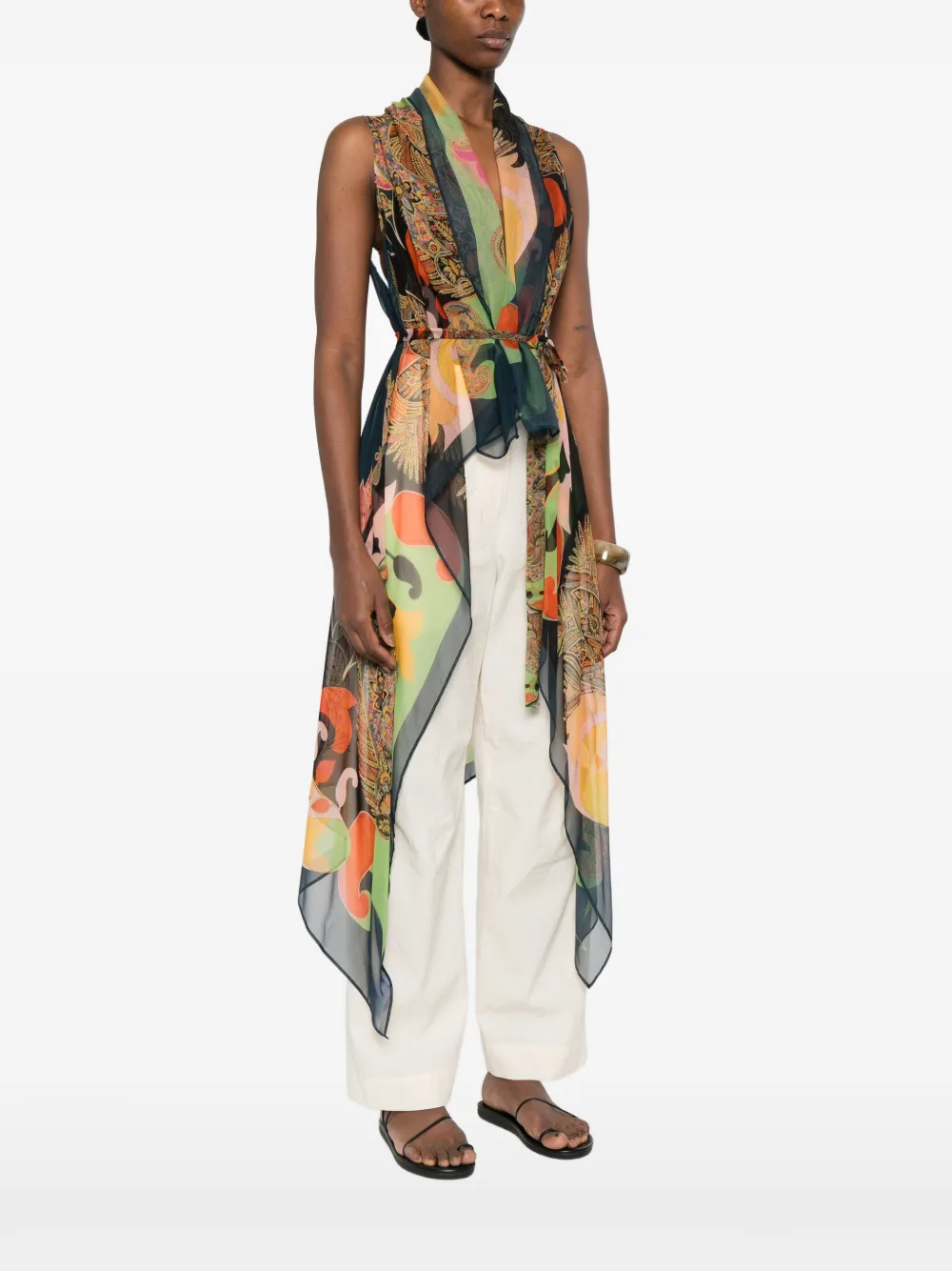  Etro Paisley-print Coat - Blue 