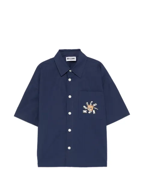 Moschino Kids patch pocket shirt