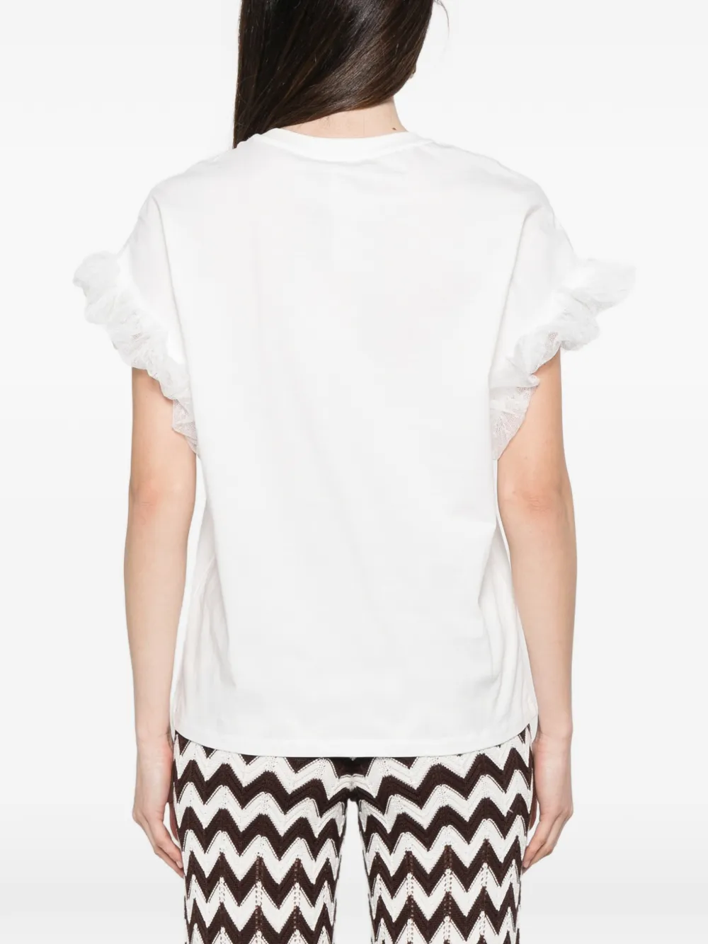 TWINSET T-shirt met ruches Wit