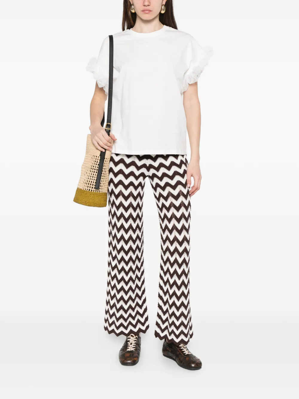 Twinset Ruffled T-shirt - White 