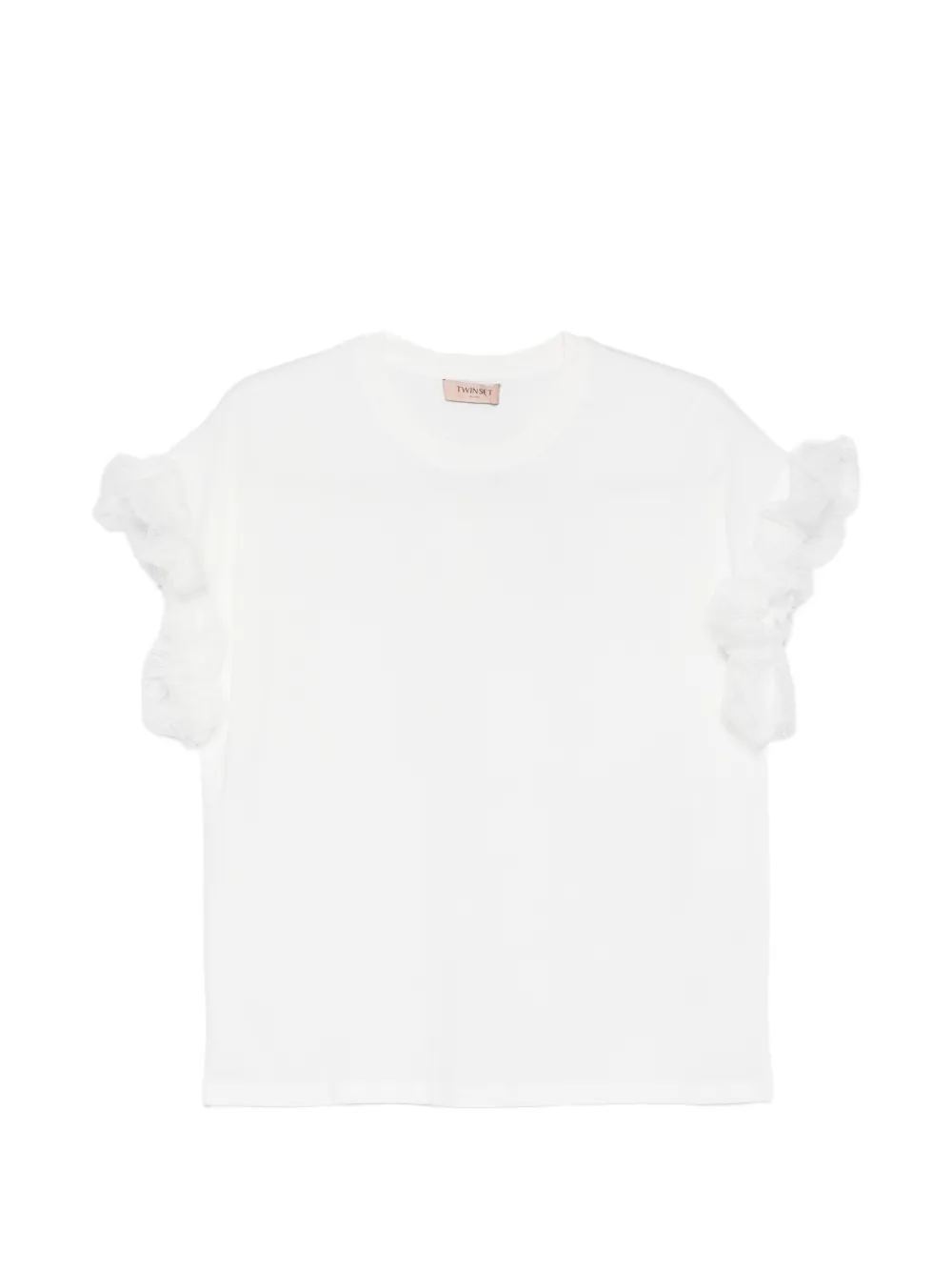 TWINSET ruffled T-shirt - Bianco
