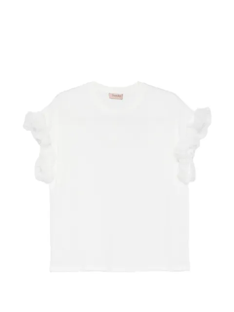 TWINSET playera con volantes