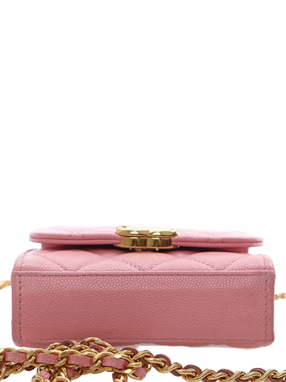 2021-2025 Mini Cc Quilted Caviar Top Handle Clutch With Chain Satchel