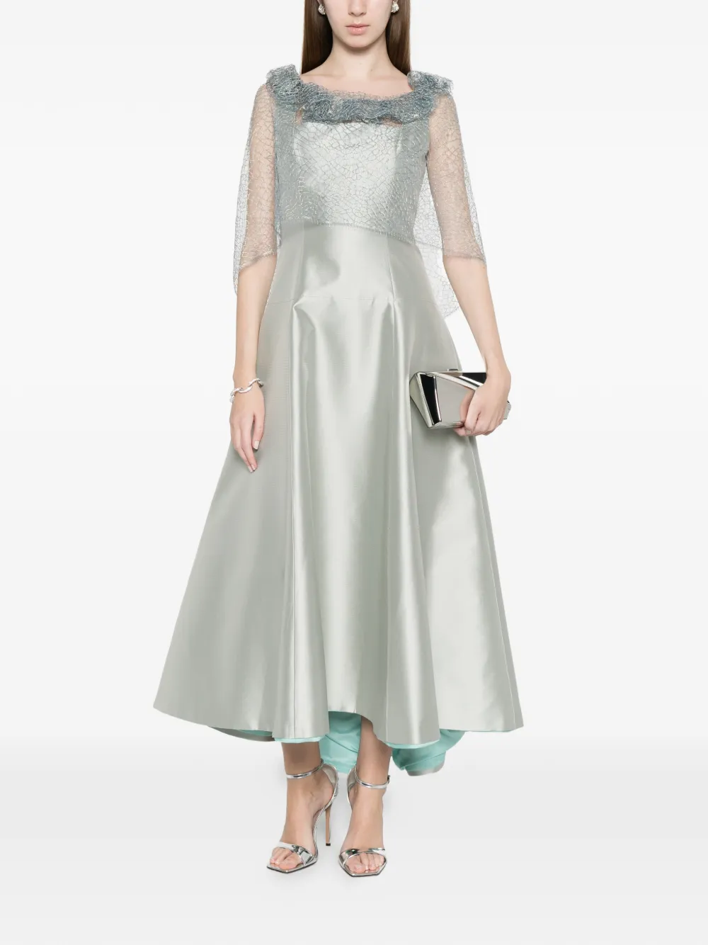  Fely Campo Ruffled Cape - Blue 