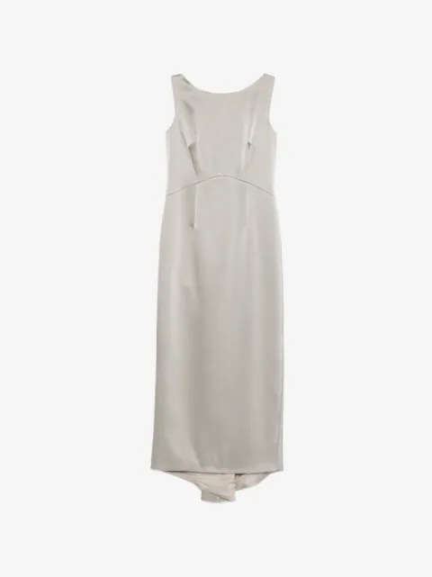 Fely Campo vestido con cuello barco