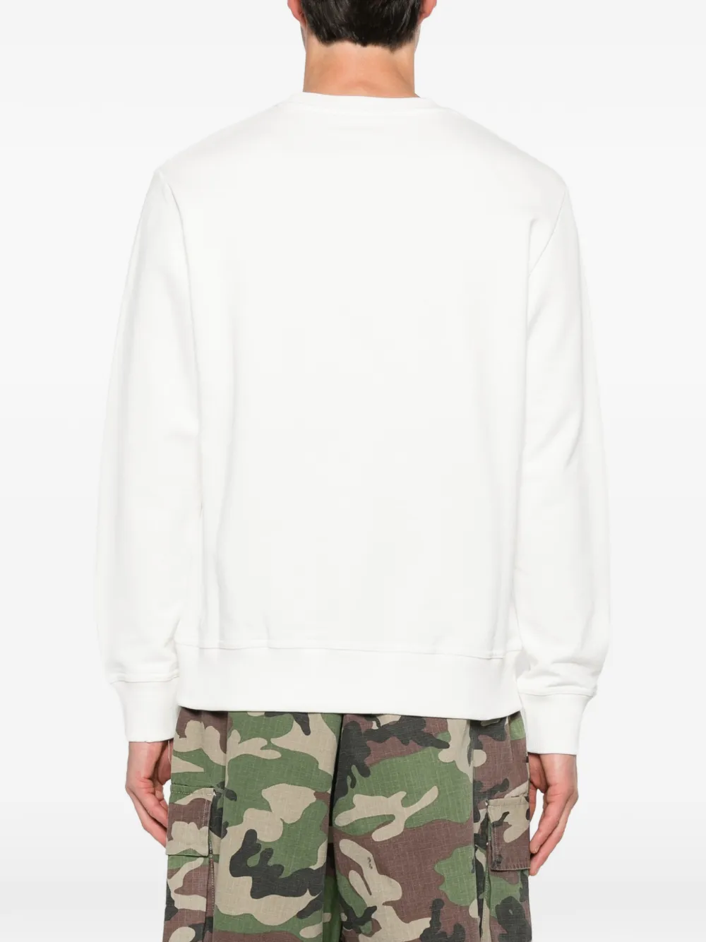 Ih Nom Uh Nit Sweater met doodskopprint Beige