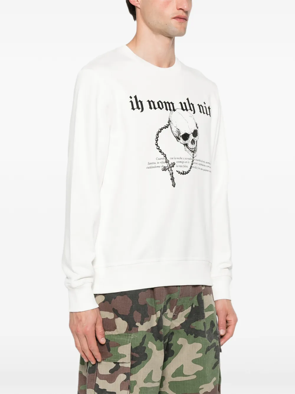 Ih Nom Uh Nit スカル スウェットシャツ | ニュートラル | FARFETCH JP