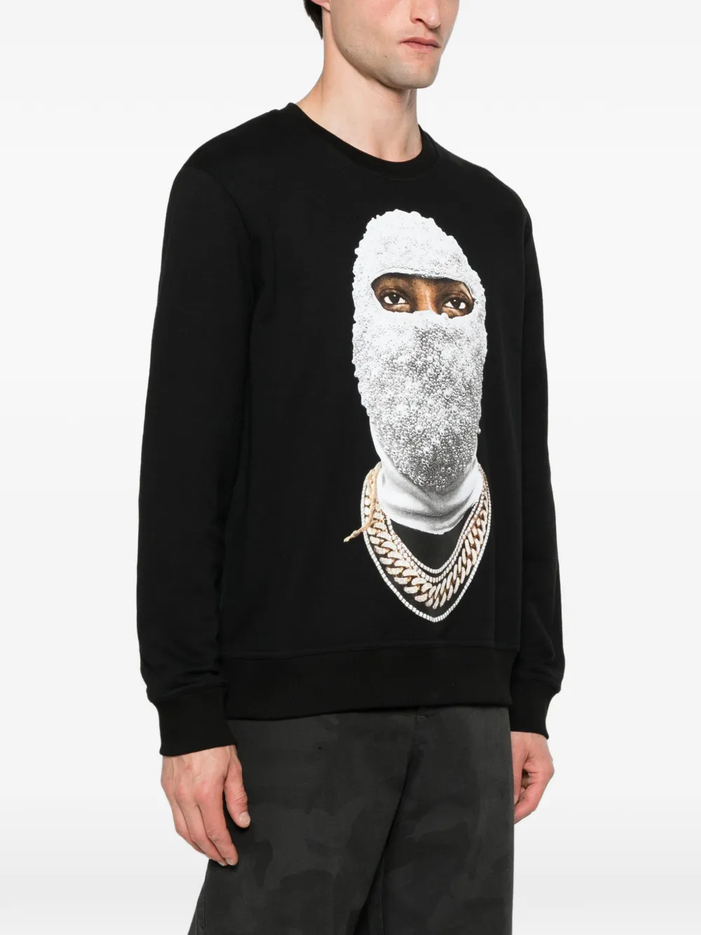 Ih Nom Uh Nit Sweater met print Zwart