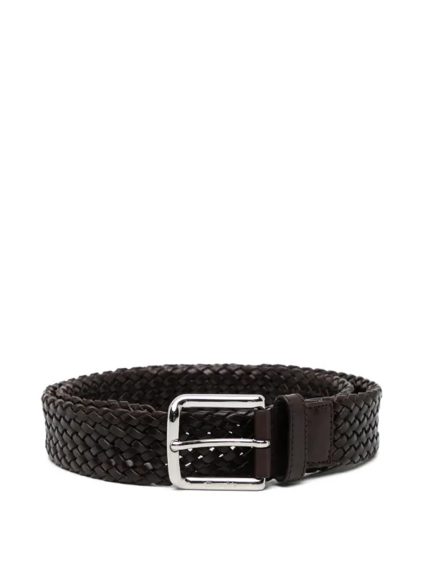 Church's Woven Leather Belt in Brown