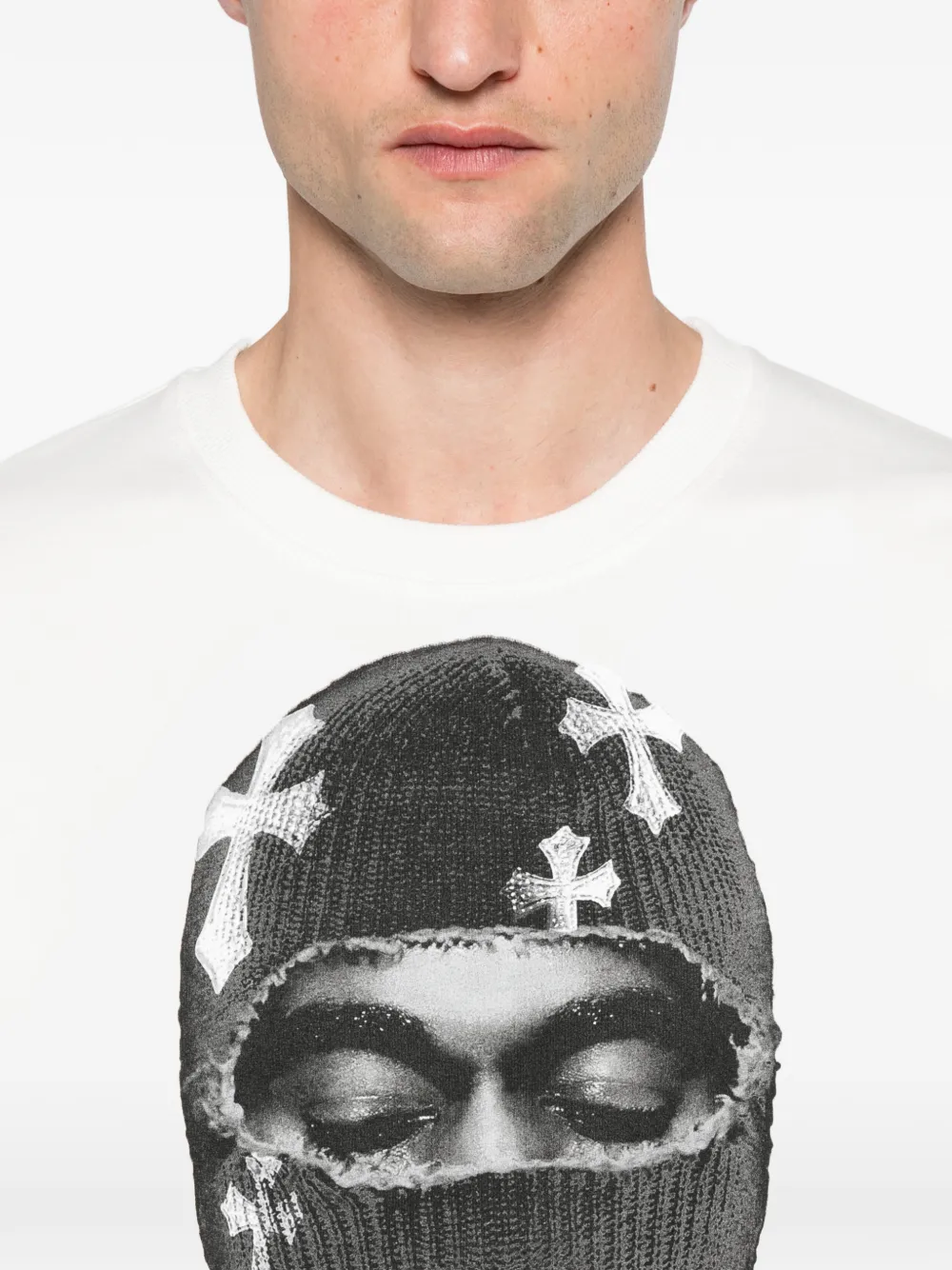 Ih Nom Uh Nit Hoodie met print Beige