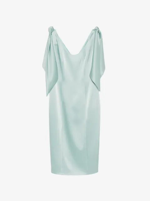 Fely Campo vestido midi con diseño drapeado