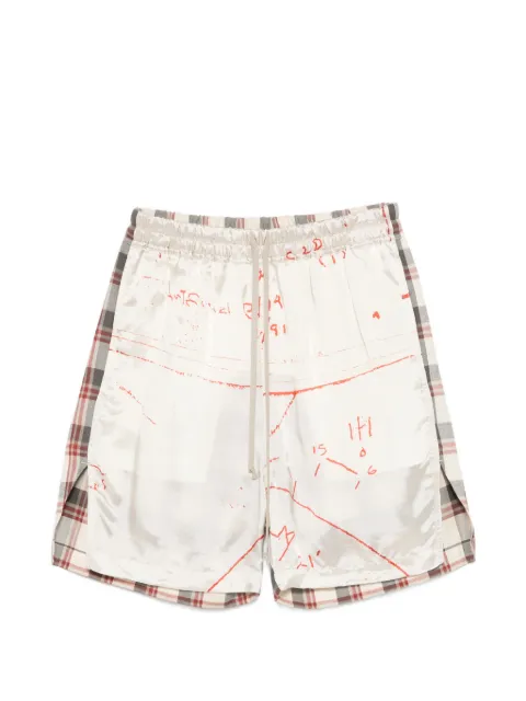 Rick Owens plaid-pattern shorts