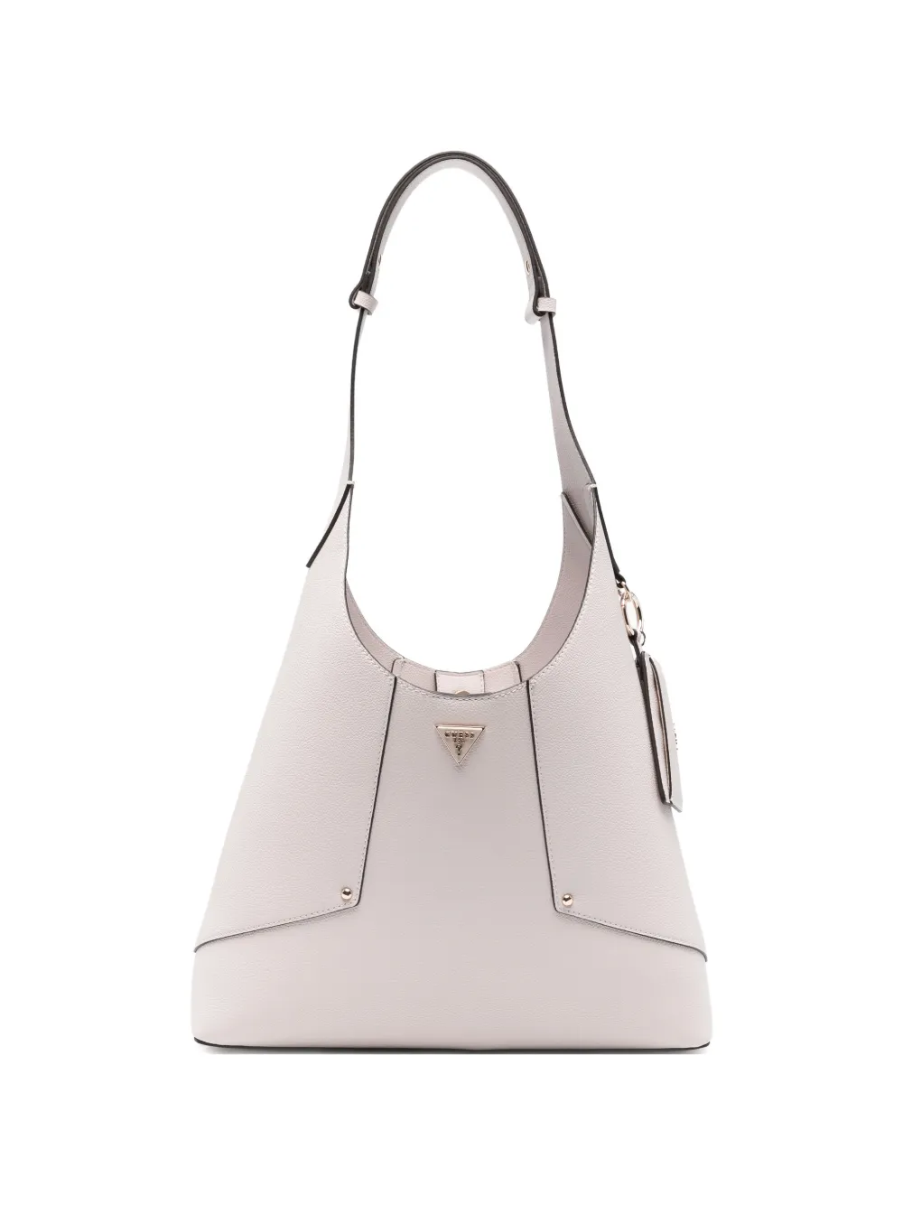 GUESS USA Borsa a spalla con placca logo - Toni neutri