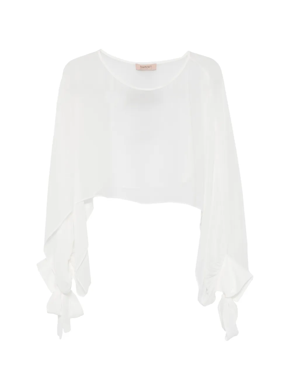 TWINSET cuffed long-sleeve blouse - Bianco