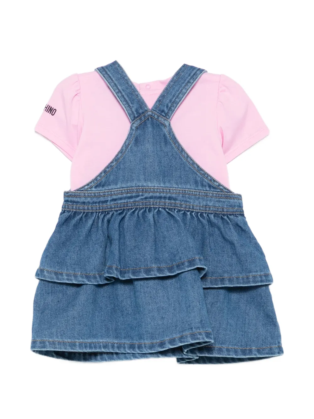 Moschino Kids Rok met ruches Blauw