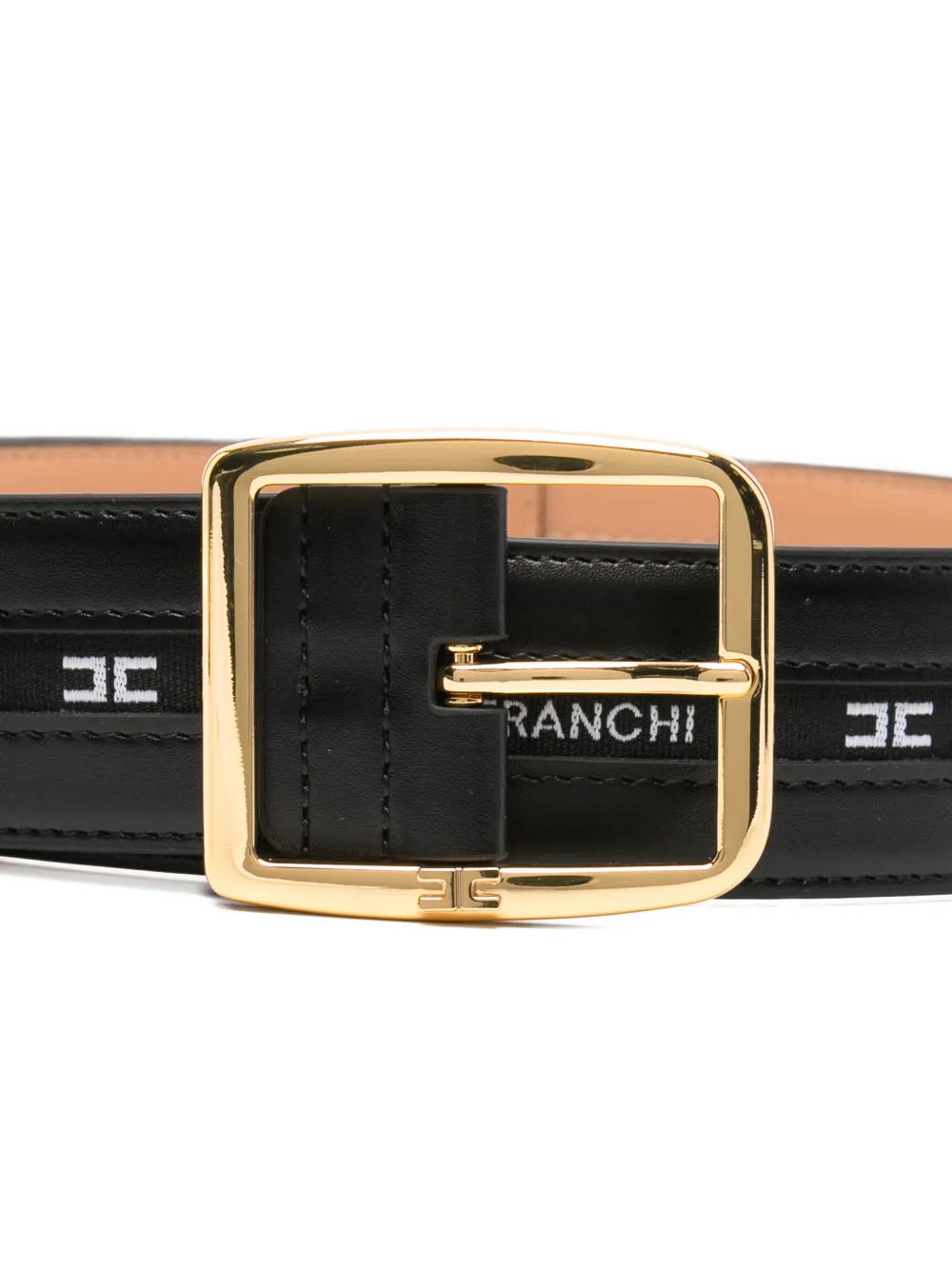 Elisabetta Franchi Riem met logo Zwart
