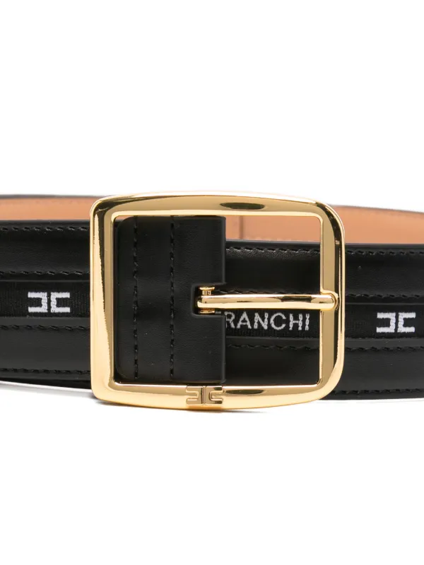 ELISABETTA FRANCHI ベルト　S Elisabetta Franchi ロゴ ベルト | ブラック | FARFETCH JP