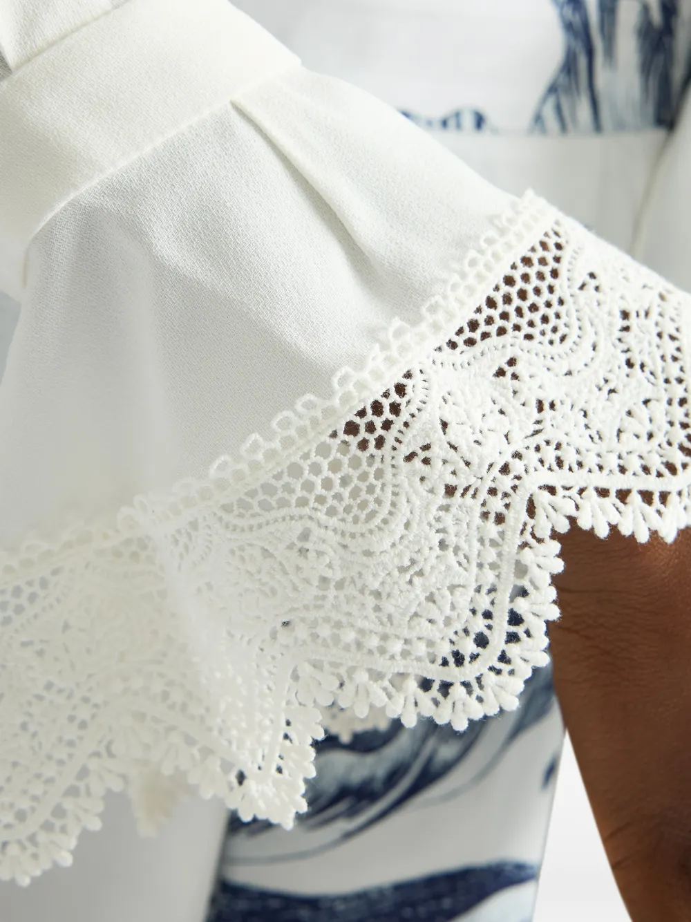ERDEM Blouse met ruches Wit