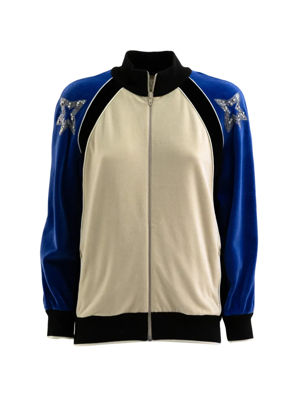 Valentino Garavani bead-embellished bomber jacket - Toni neutri