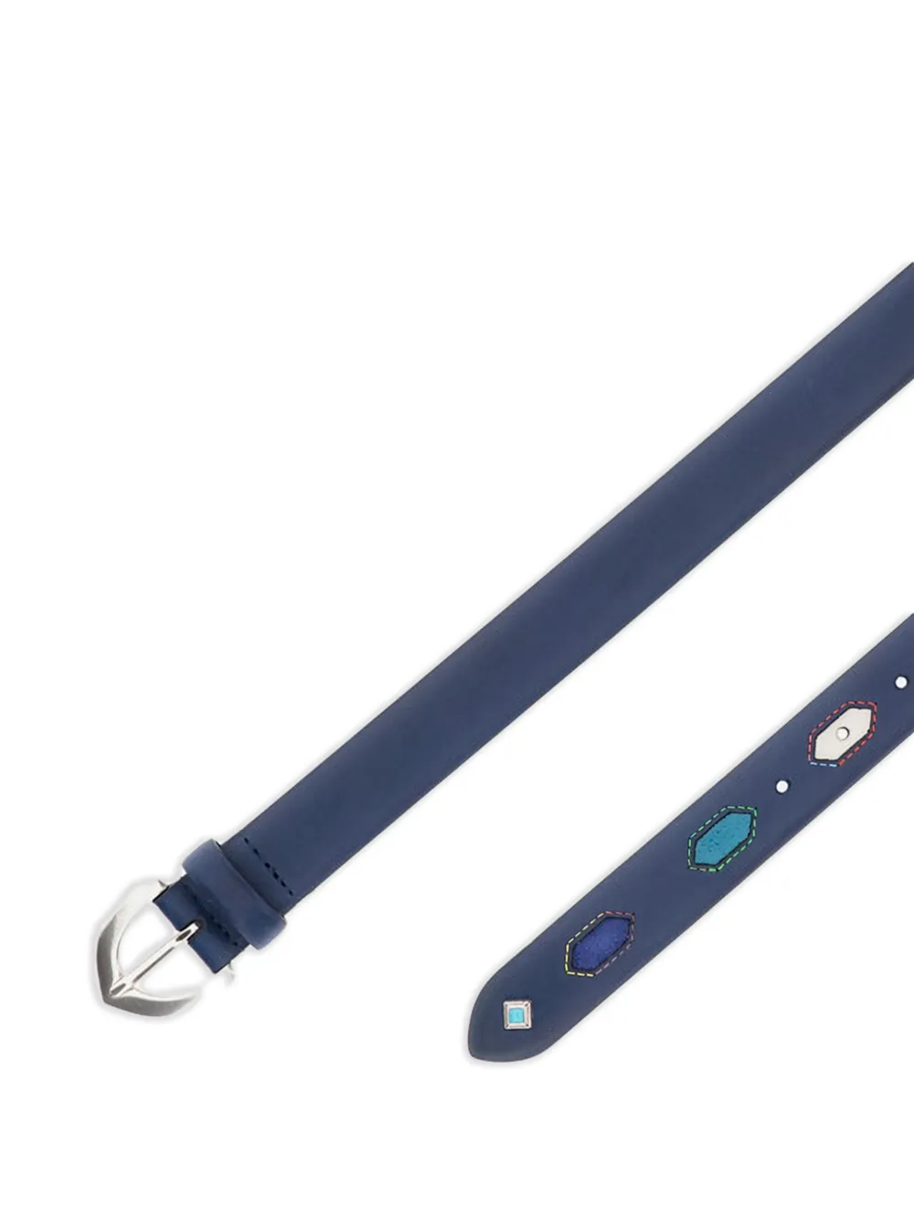 Bax Lab Ceinture En Cuir à Ornement En Pierre Turquoise - Bleu 