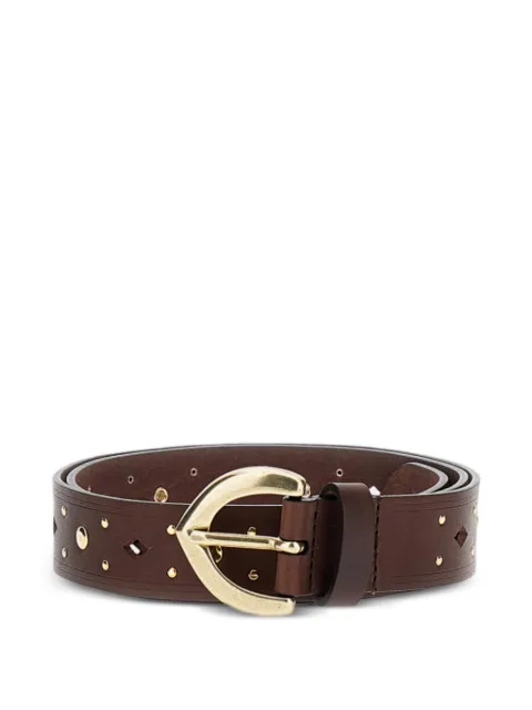 Bax Lab leather buckle belt