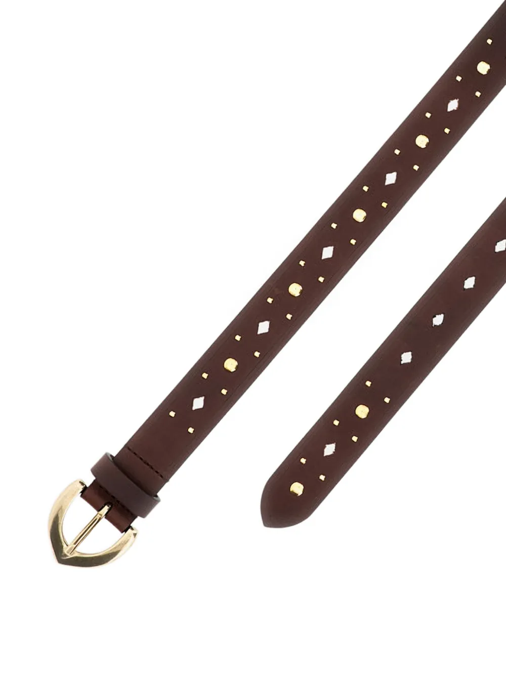  Bax Lab Leather Buckle Belt - Brown 