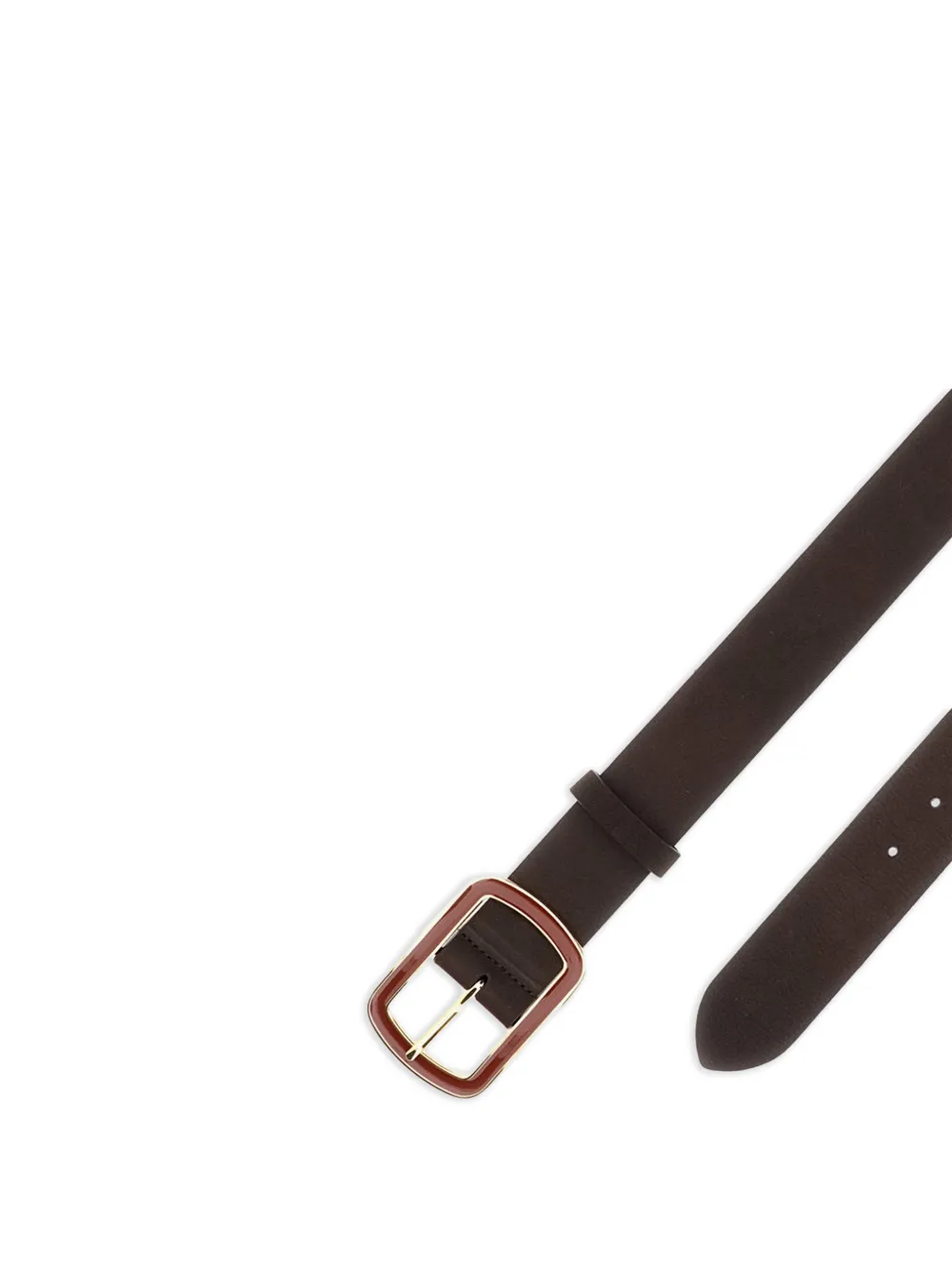  Bax Lab Enamelled Buckle Belt - Brown 