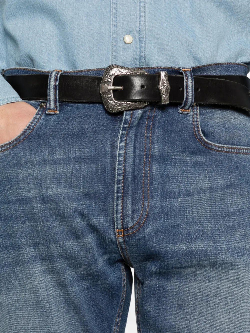 Versace Jeans met vijf zakken Blauw