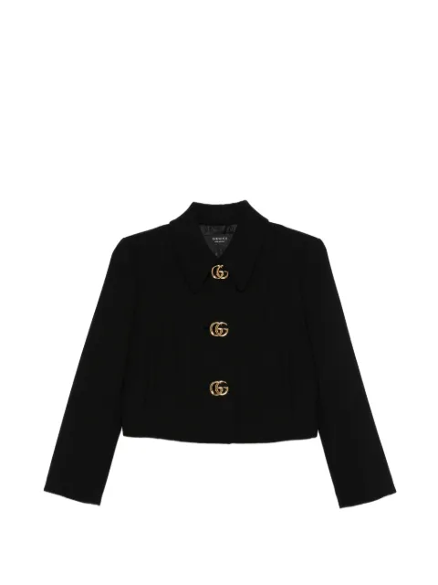 Gucci logo-button cropped jacket