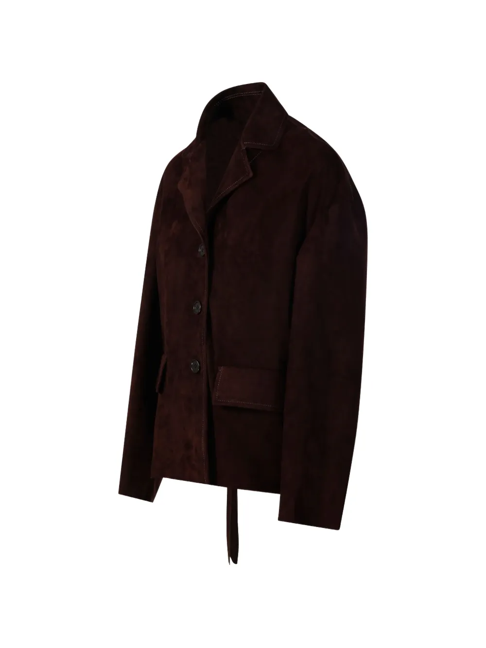  Salvatore Santoro Buttoned Suede Jacket - Brown 
