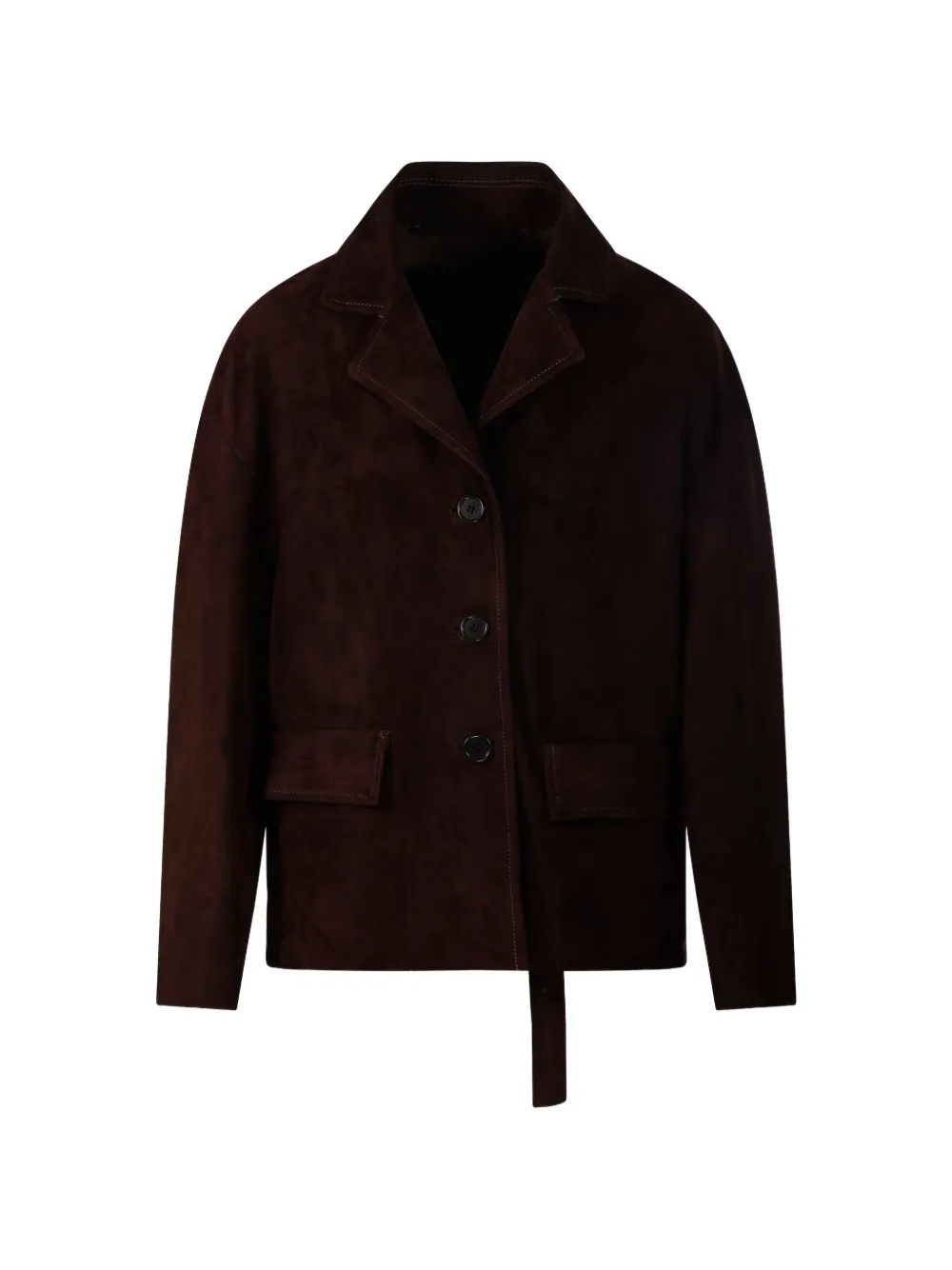 Salvatore Santoro buttoned suede jacket - Marrone