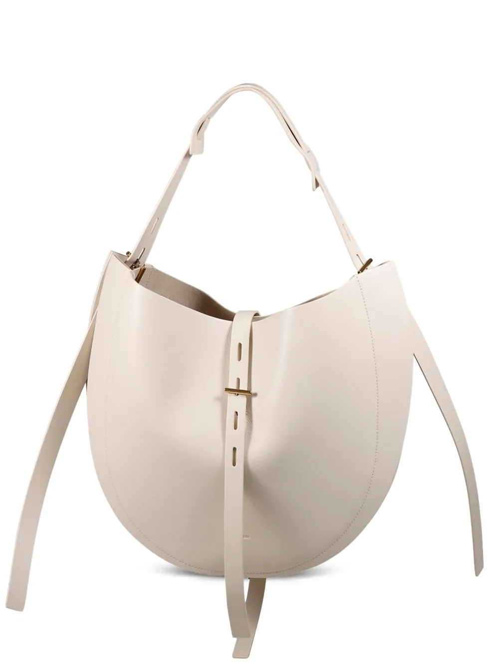 Minobossi Buckle Strap Shoulder Bag In Neutral