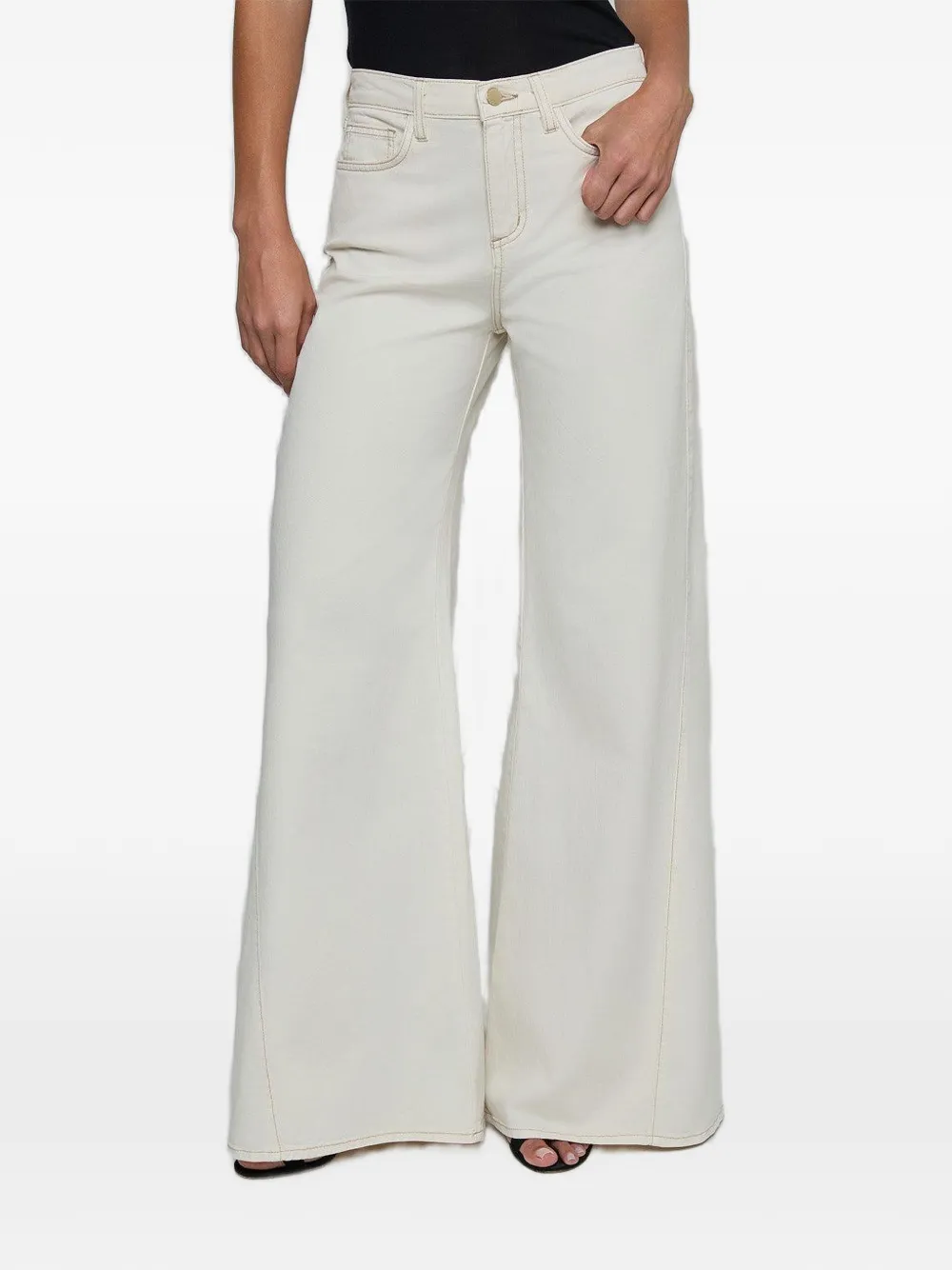 L'Agence flared trousers - Toni neutri