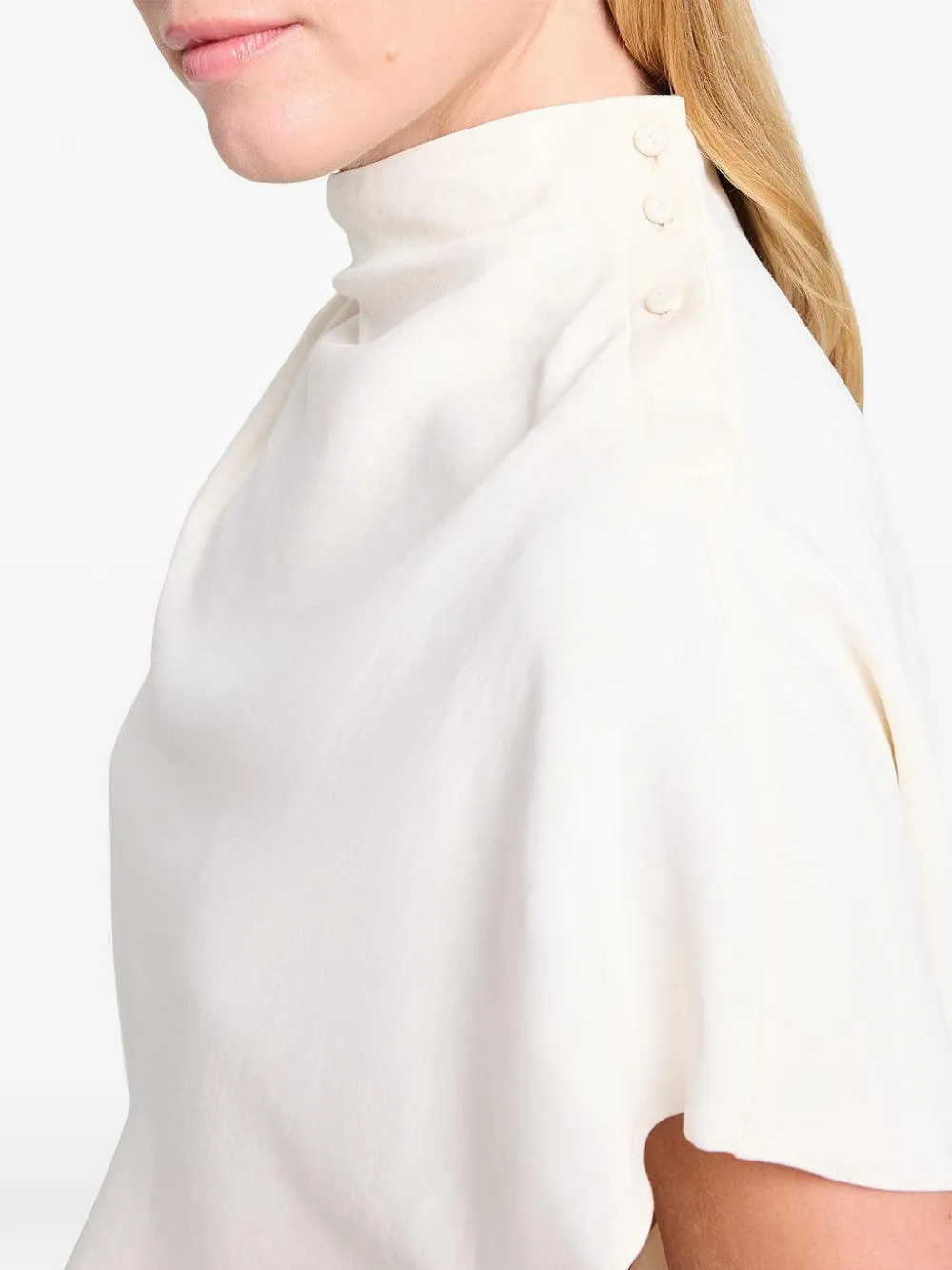 TWP T-shirt met col Beige