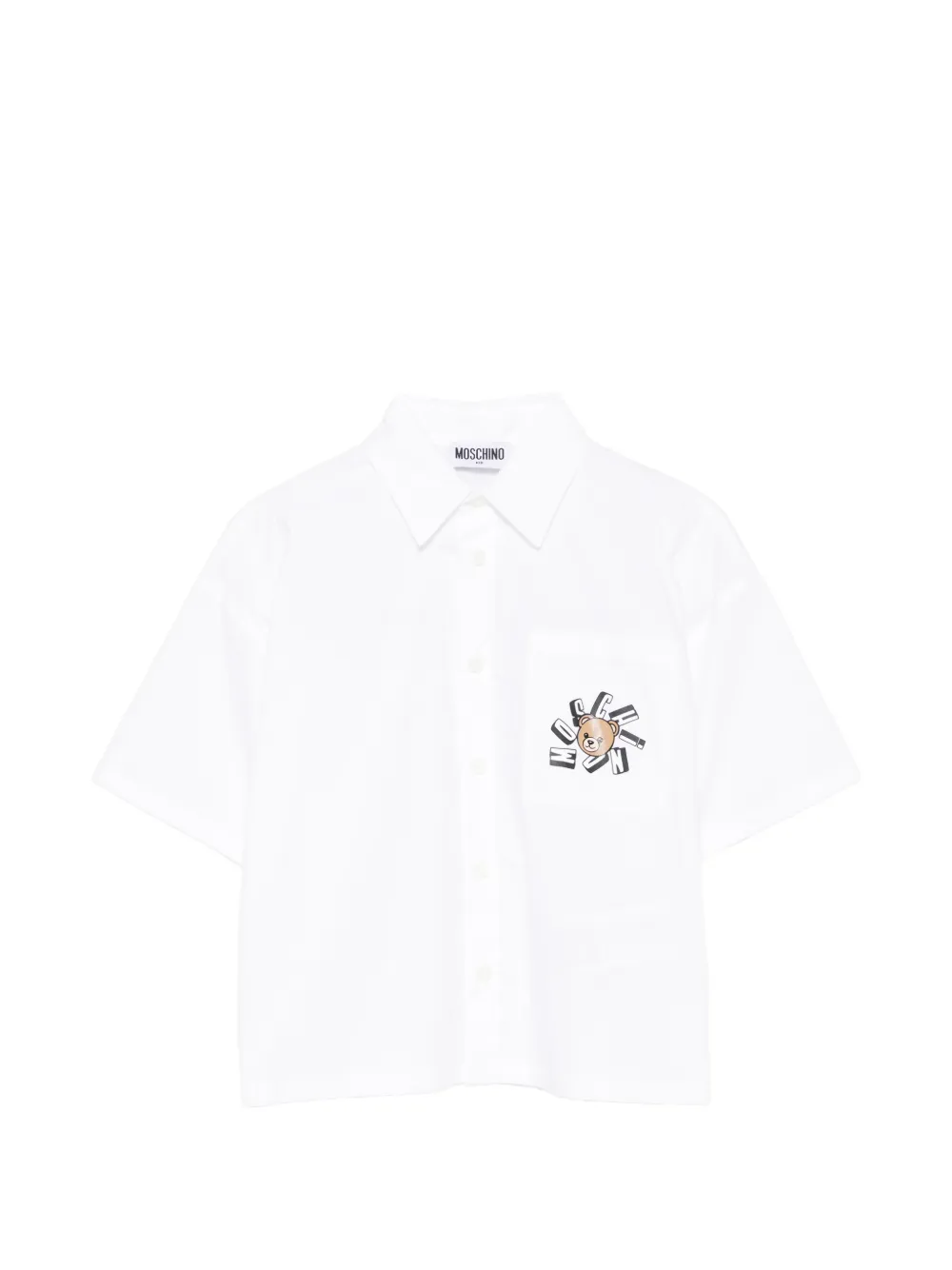 Moschino Kids graphic shirt - Bianco
