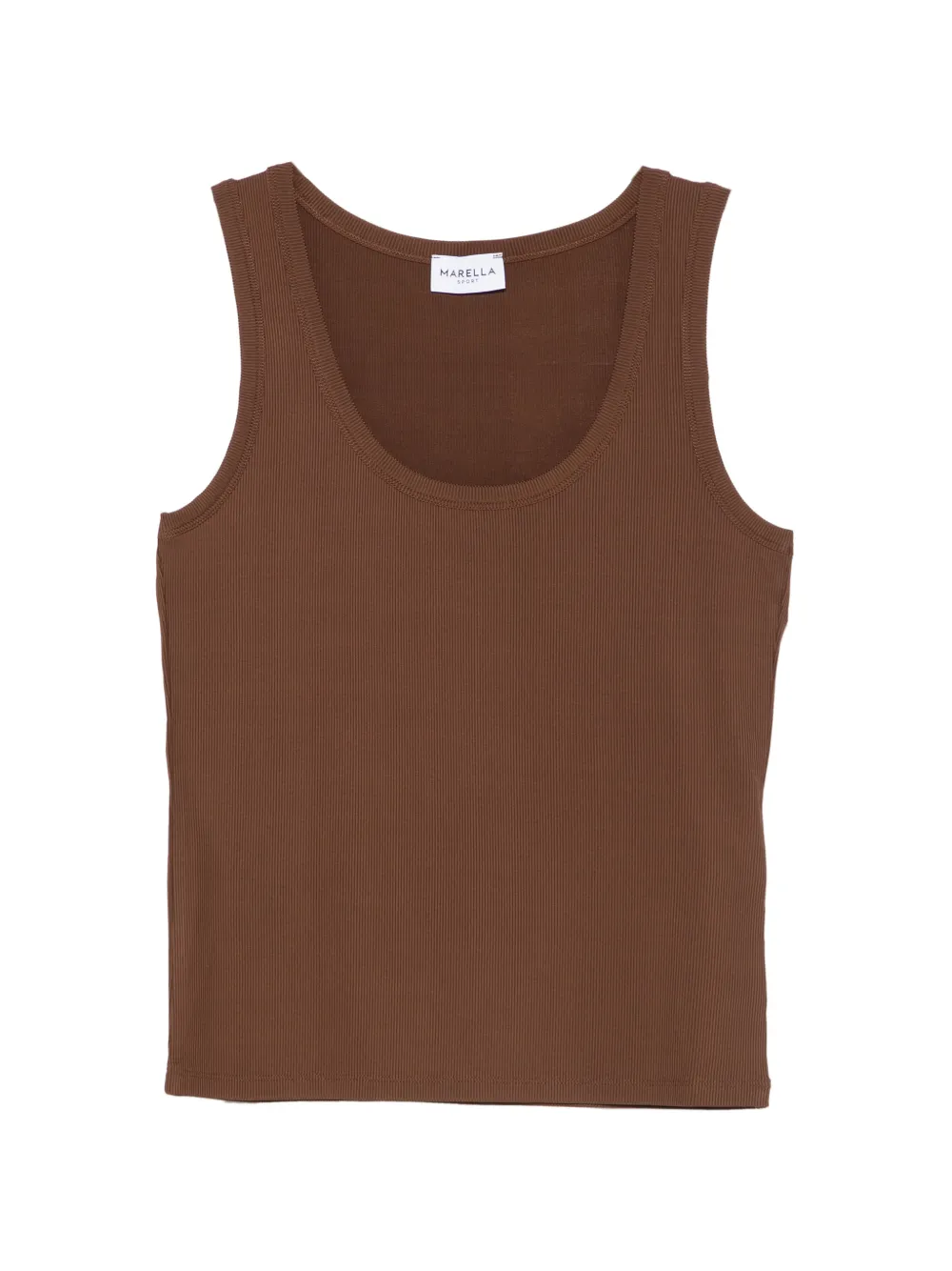 Marella ribbed tank top - Marrone