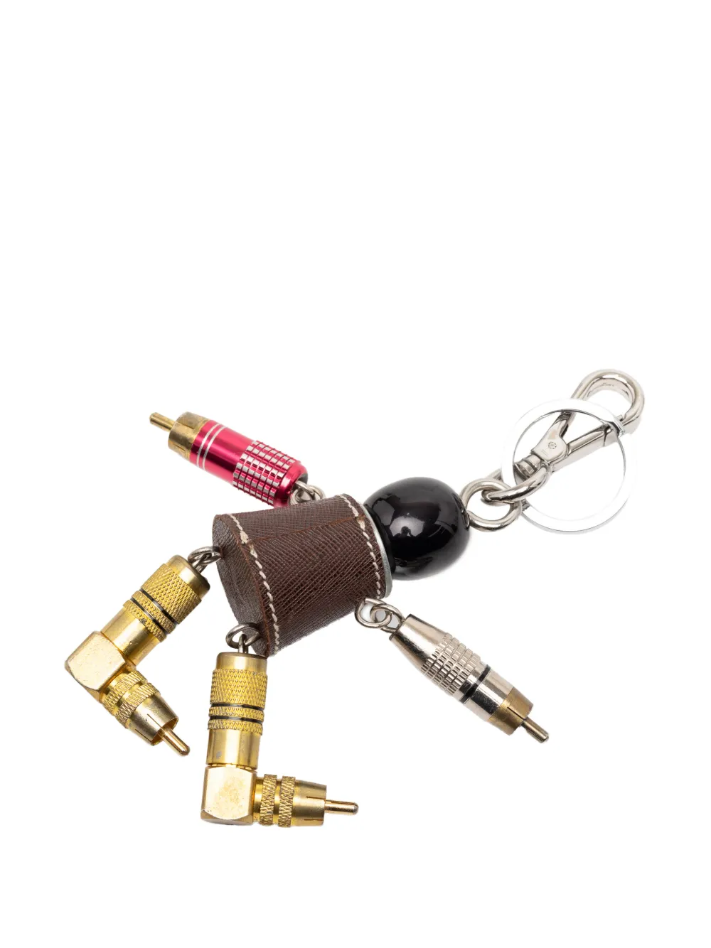 2000-2026 Saffiano And Metal Robot Key Chain