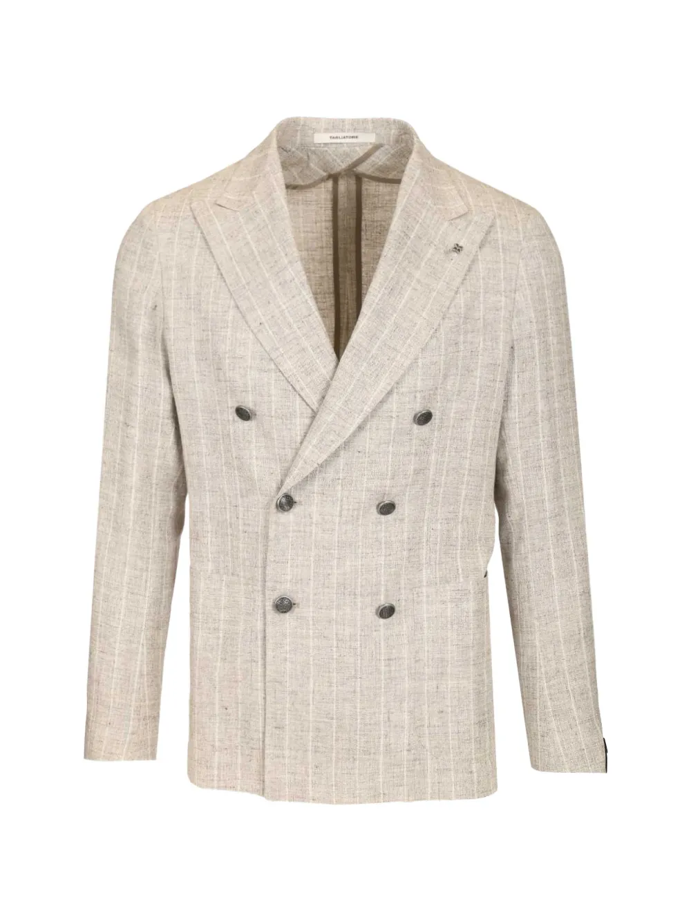 Tagliatore double-breasted striped jacket - Toni neutri