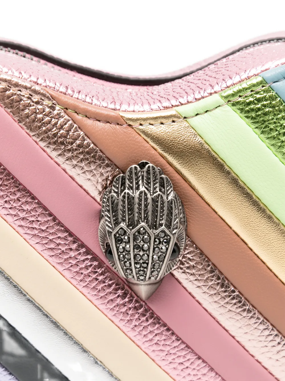 Kensington Heart Striped Crossbody Bag